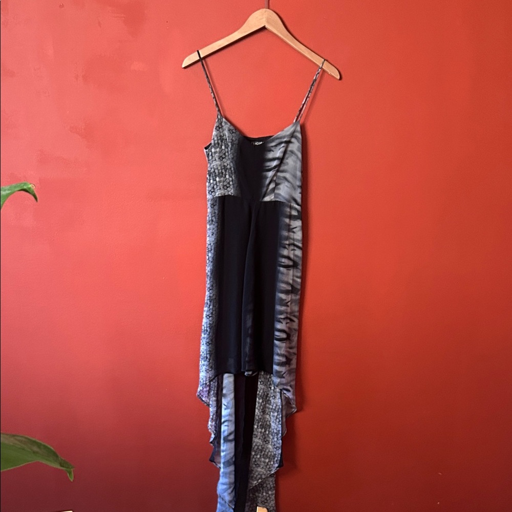 Religion Animal Print High Low Dress NWT